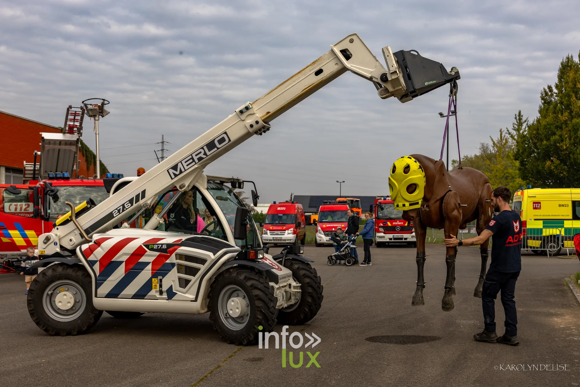 Portes ouvertes des pompiers de Nivelles, 27 septembre 2026 : Démonstration de sauvetage d’un cheval, sur mannequin