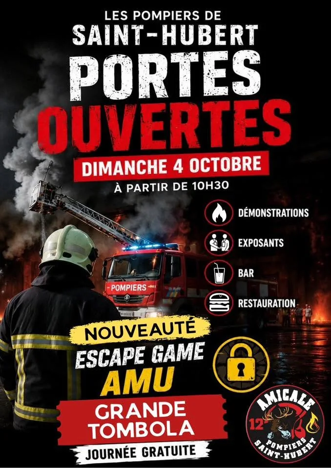 Saint-Hubert > Portes ouvertes > La caserne des pompiers ouvre ses portes le dimanche 4 octobre 2026