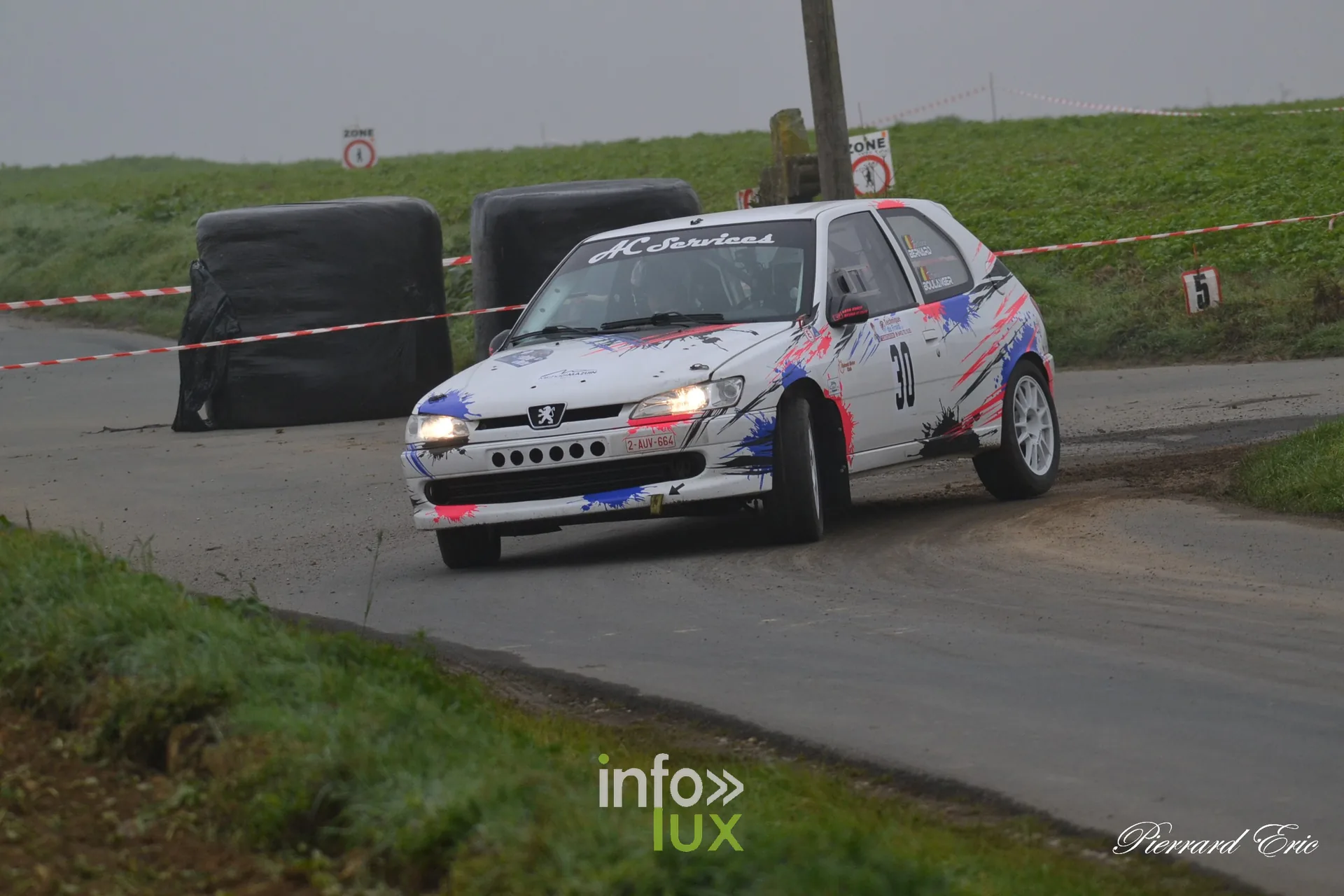 Rallye de Mettet 2026 : Anthony Bernard et Tiffany Boulanger en Peugeot 306 n°30 en spéciale