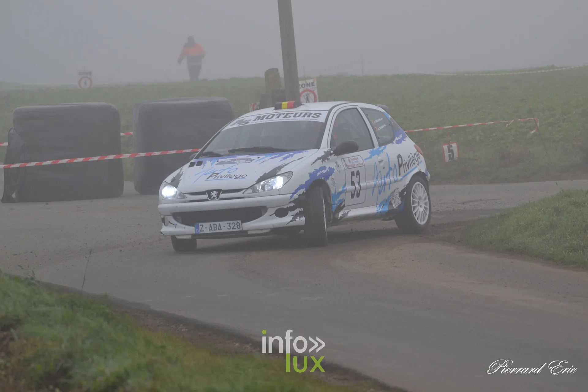 Rallye de Mettet 2026 : Joël Callens et Jonathan Dubois en Peugeot 206 RC n°53 en spéciale