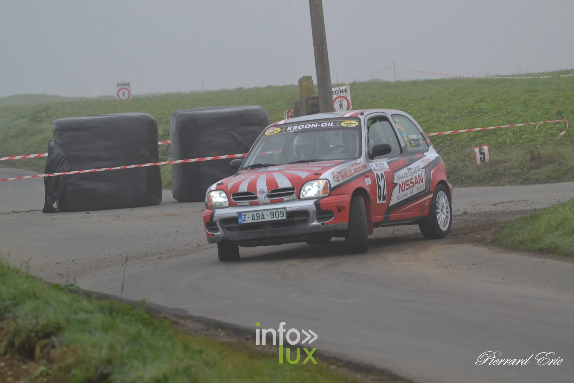Rallye de Mettet 2026 : David et Corentin Delvigne en Nissan Micra n°62 en spéciale