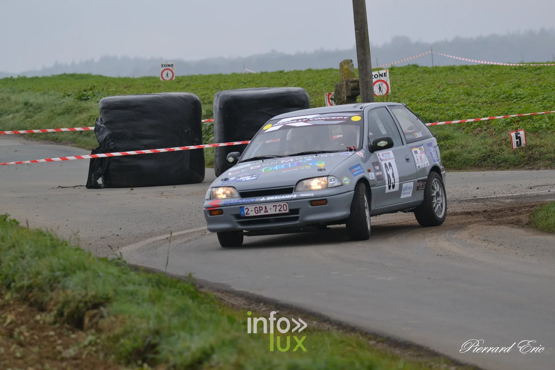 Rallye de Mettet 2026 : Mathéo Dinjart et Lola Vankerckhoven en Suzuki Swift GTI n°63 en spéciale