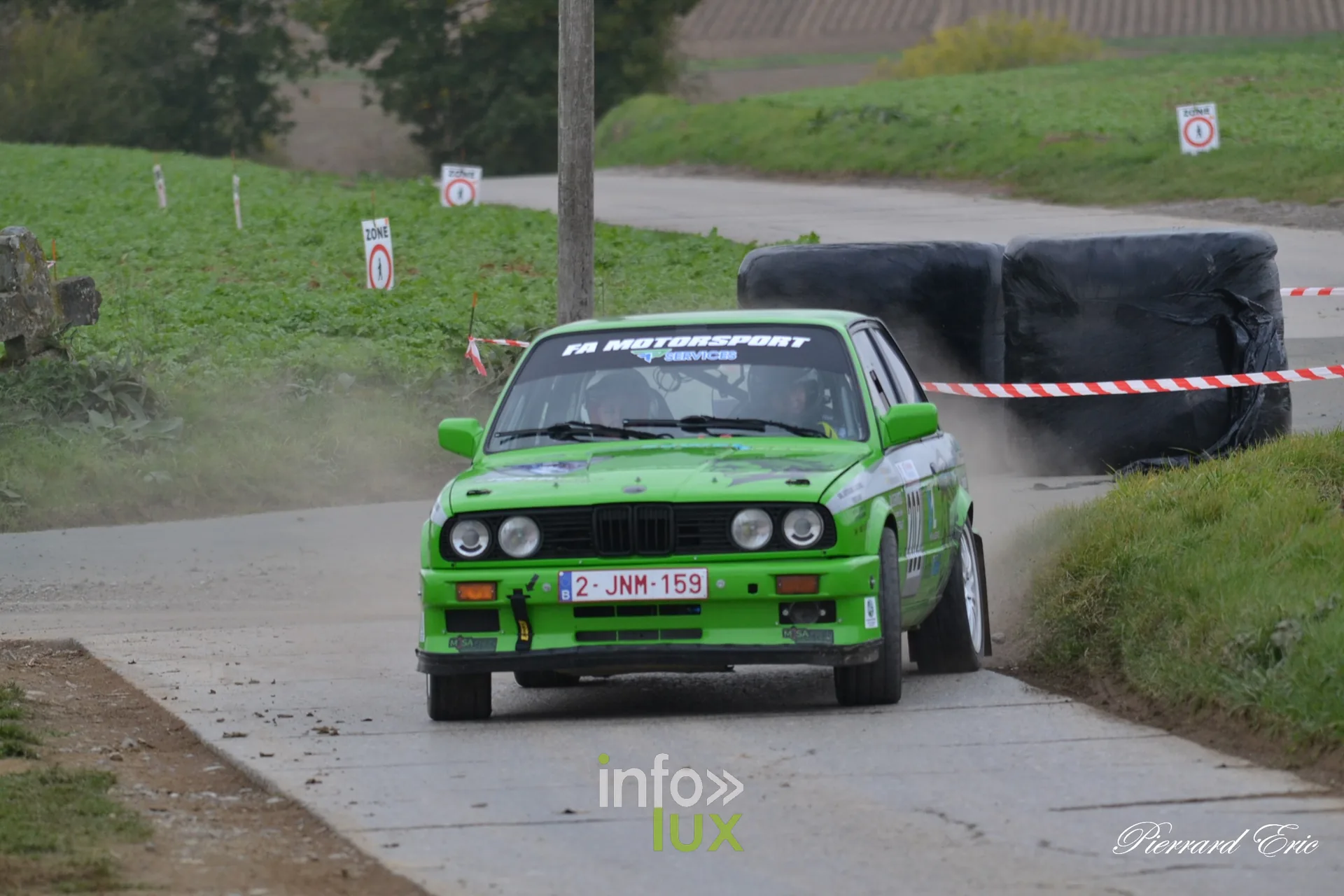 Rallye de Mettet 2026 : Fabian Genon et Mélanie Delbrouck en BMW E30 n°202 en spéciale