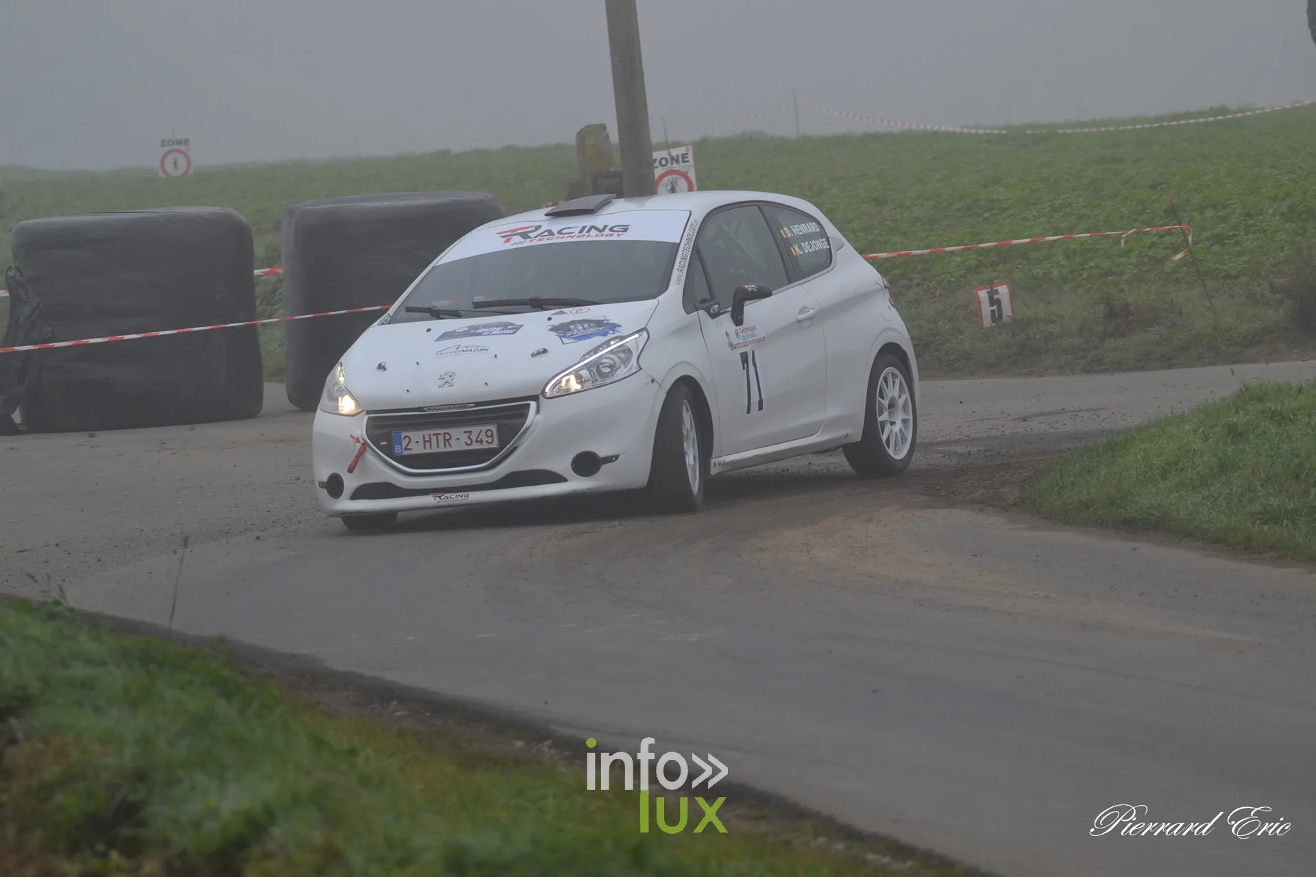 Rallye de Mettet 2026 : Dylan Henrard et Kevin Dejonge en Peugeot 208 n°71 en spéciale