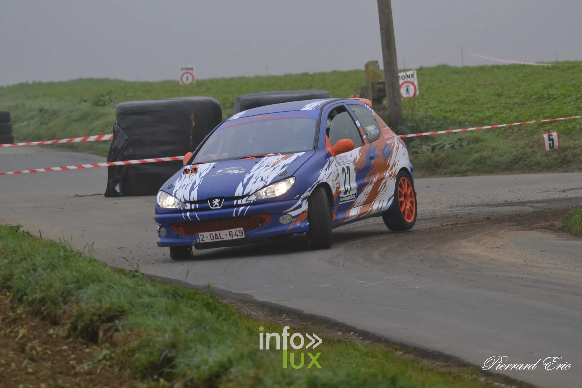Rallye de Mettet 2026 : Sébastien Hiernaux et Nathalie Barbier en Peugeot 206 RC n°27 en spéciale