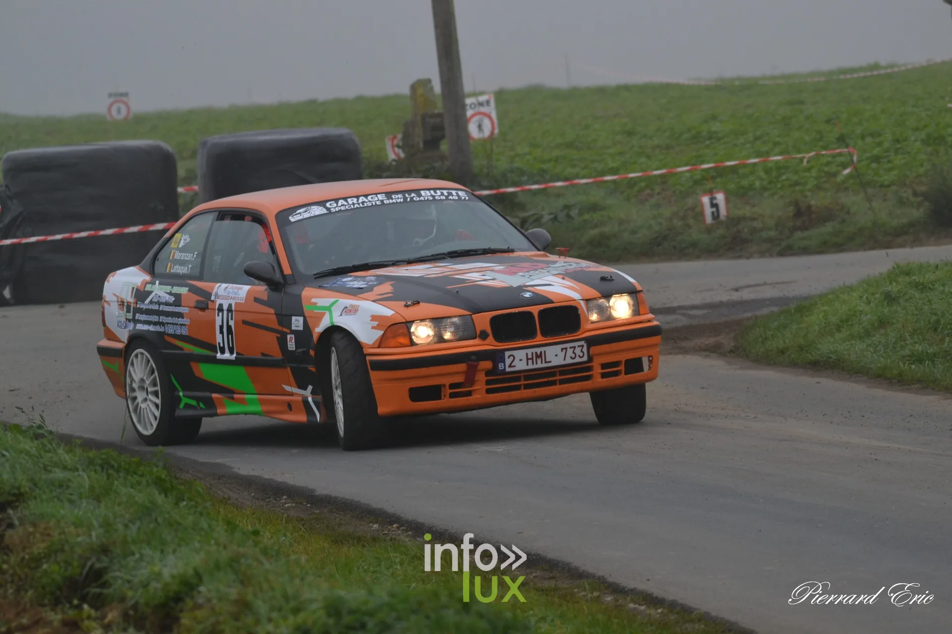 Rallye de Mettet 2026 : Tony Lattaque et Frédéric Maranzan en BMW E36 n°36 en spéciale