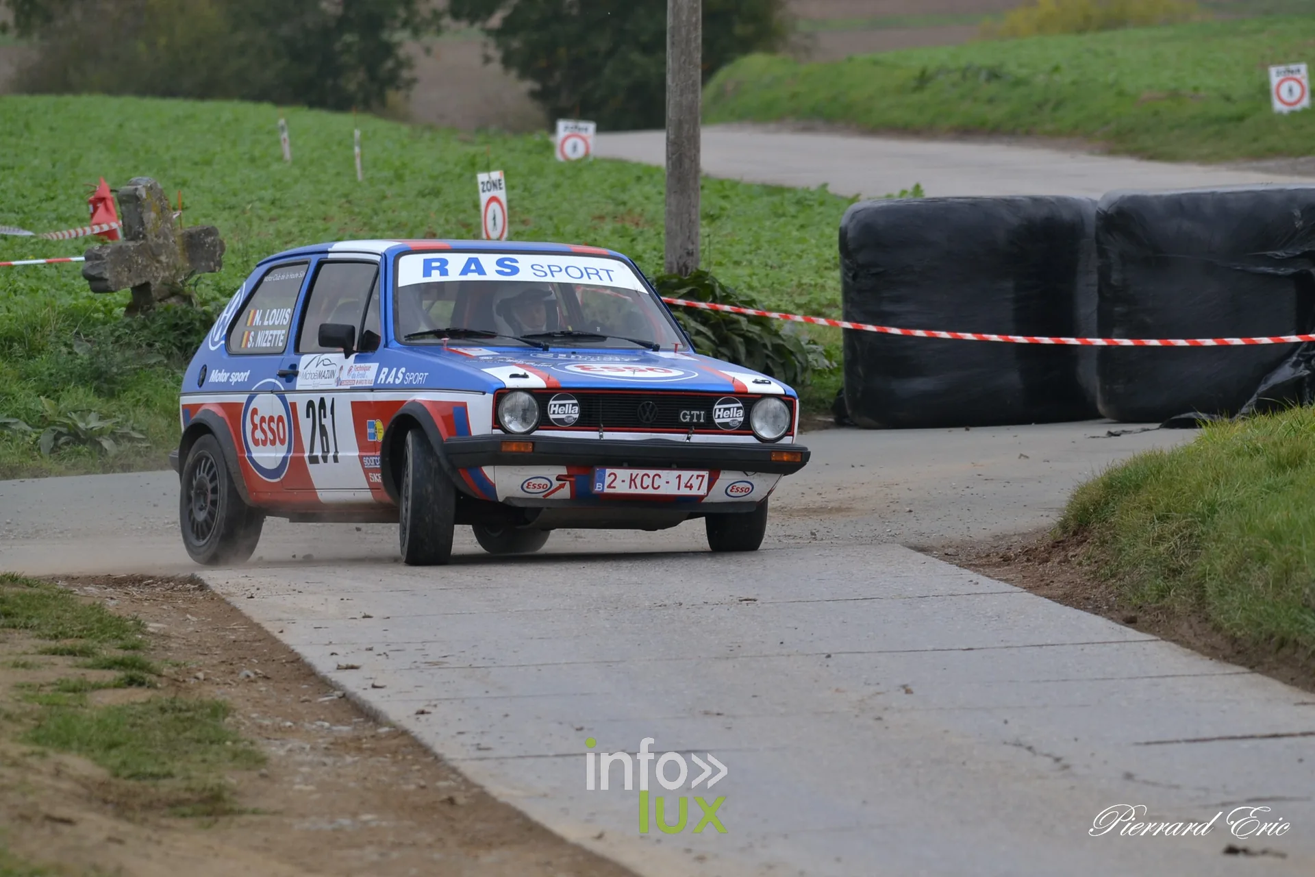 Rallye de Mettet 2026 : Nicolas Louis et Sébastien Nizette en Volkswagen Golf 1 n°261 en spéciale