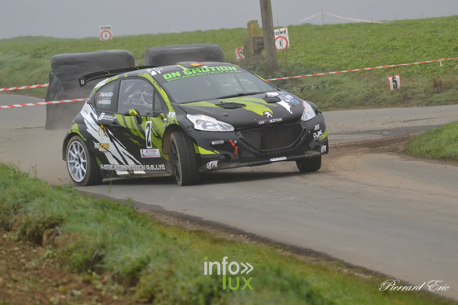 Rallye de Mettet 2026 : Sébastien Luis et Jérôme Vanlanguenakers en Peugeot 208 T16 R5 n°2 en spéciale