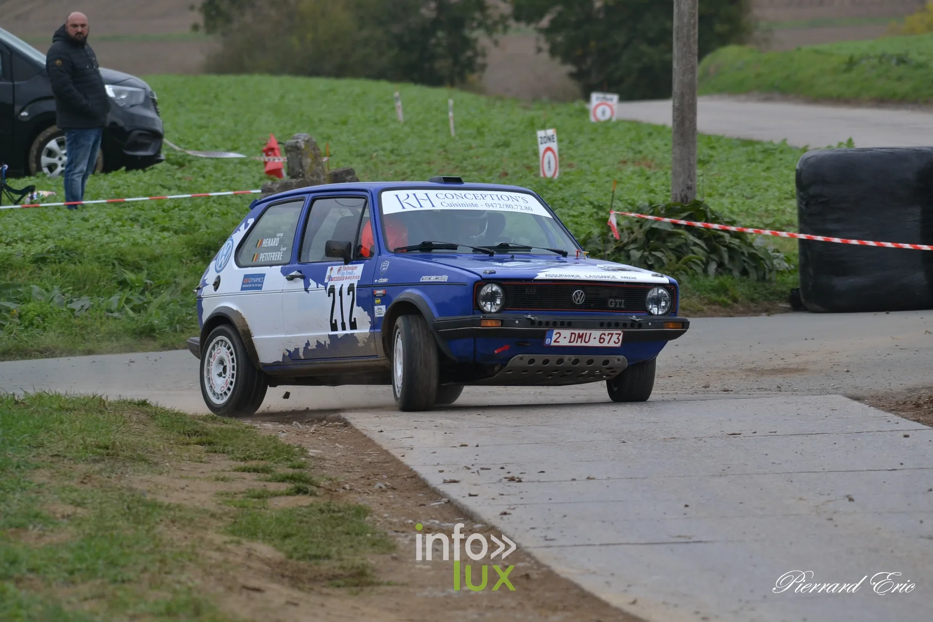 Rallye de Mettet 2026 : Kevin Petitfrère et Ronny Henard en Volkswagen Golf n°212 en spéciale