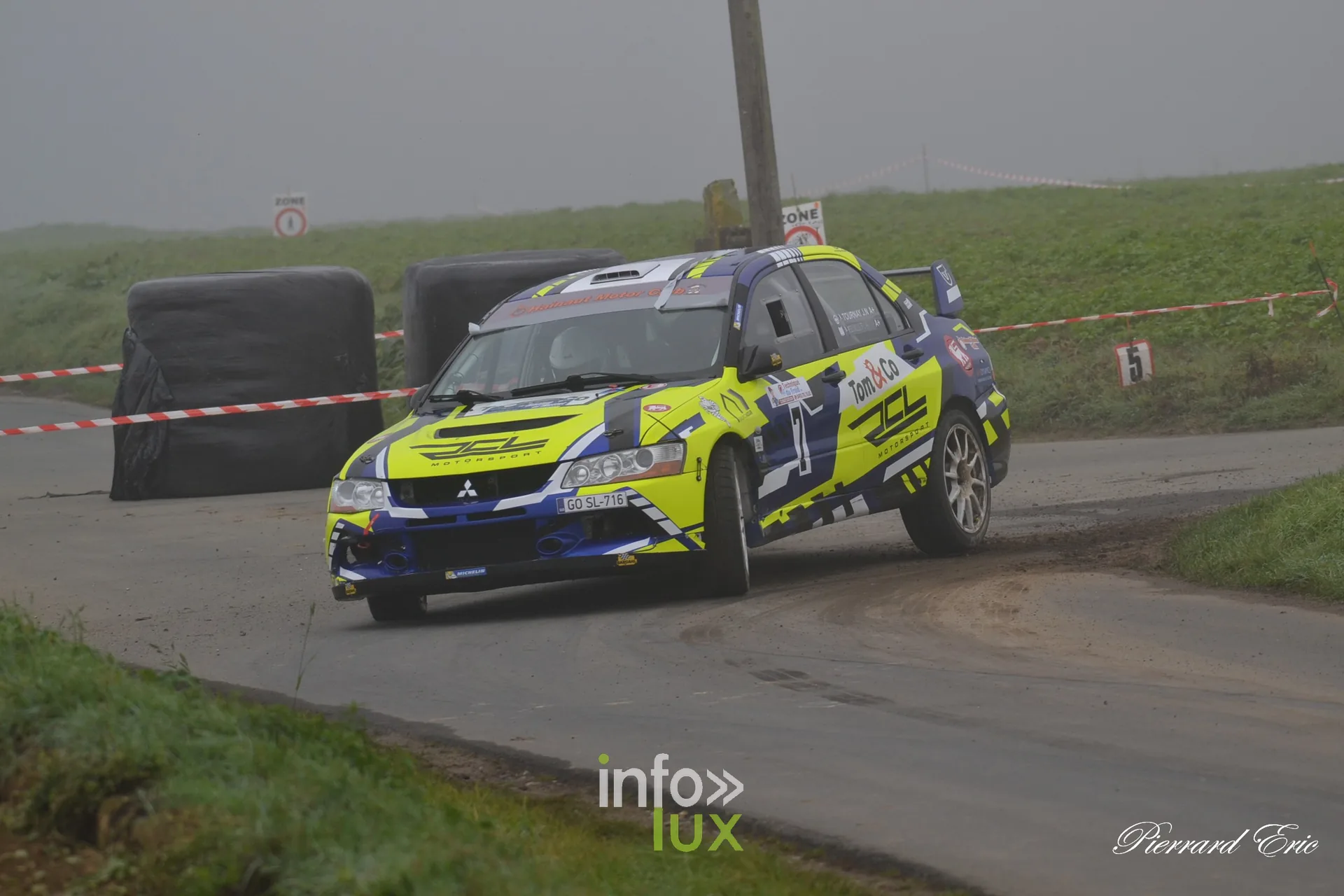 Rallye de Mettet 2026 : Jean-Noël Tournay et Angélique Feuillet en Mitsubishi Lancer Evo IX n°7 en spéciale