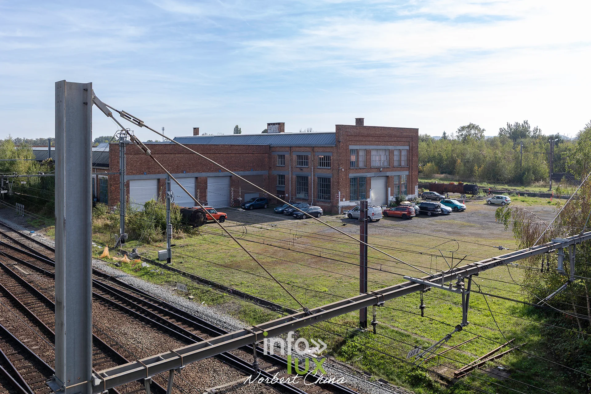 Rétrotrain, musée ferroviaire de la PFT à Saint-Ghislain, 3 octobre 2026 : les voies et le site vus de l’extérieur (photo Norbert China)