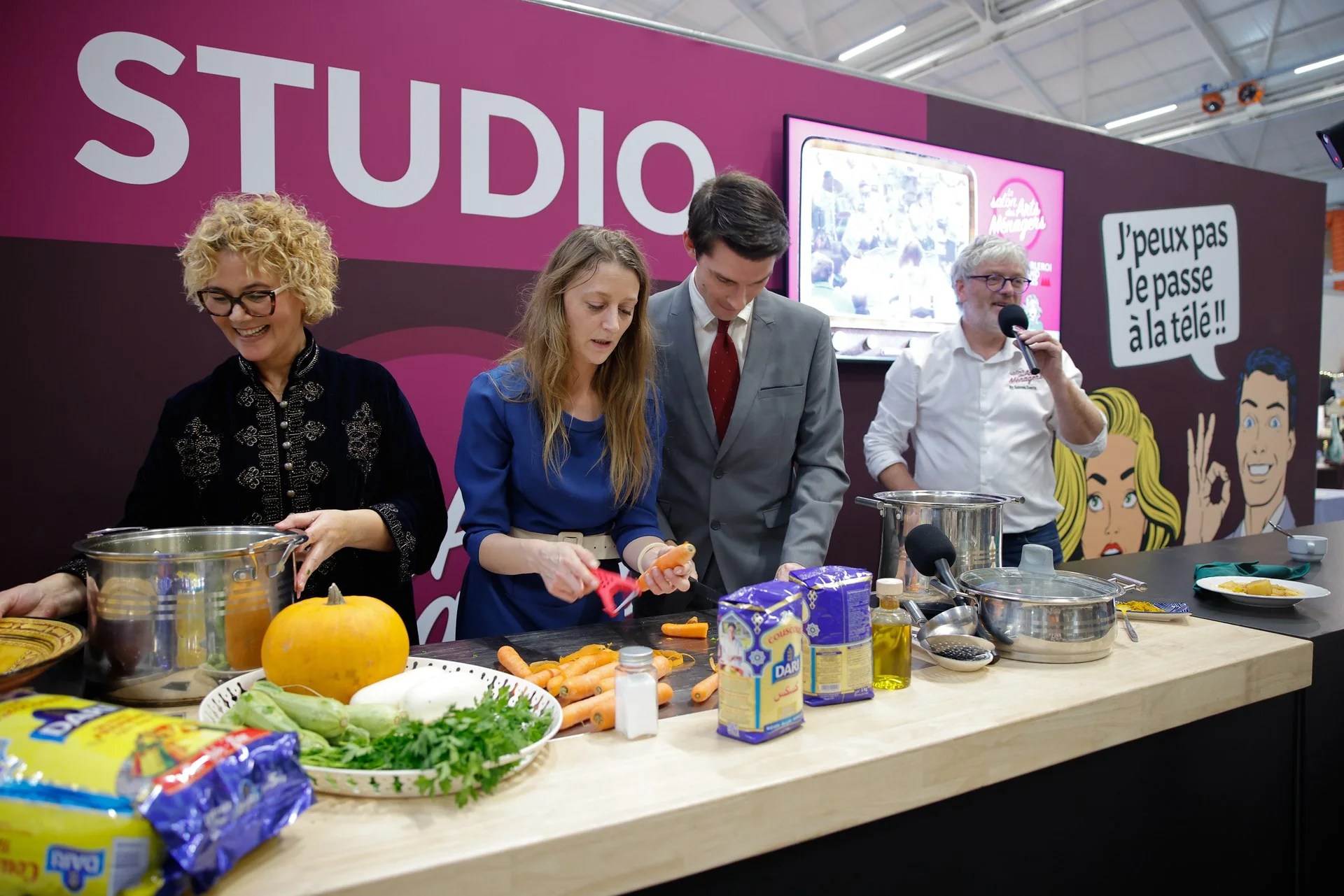 Démonstration culinaire au Studio des Arts Ménagers