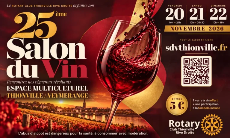 Thionville > Salon du vin > 25e Salon du Vin du Rotary à Veymerange, du 20 au 22 novembre