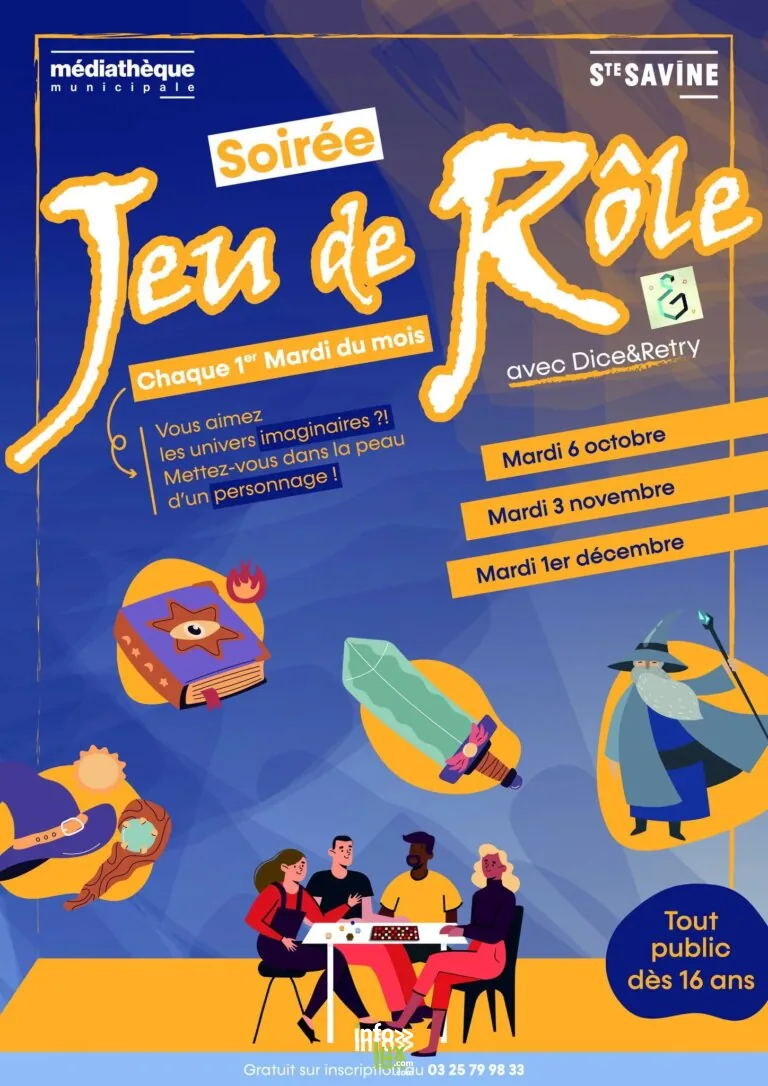 Sainte-Savine > Événement > Soirée Jeu de Rôle