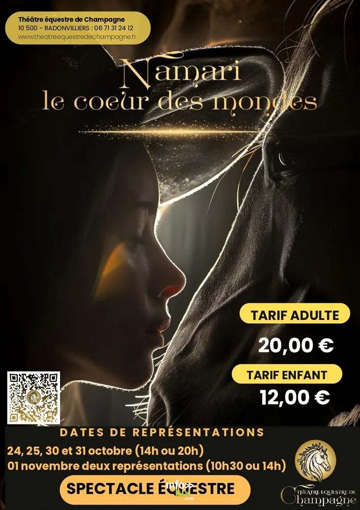 Spectacle équestre Namari à Radonvilliers