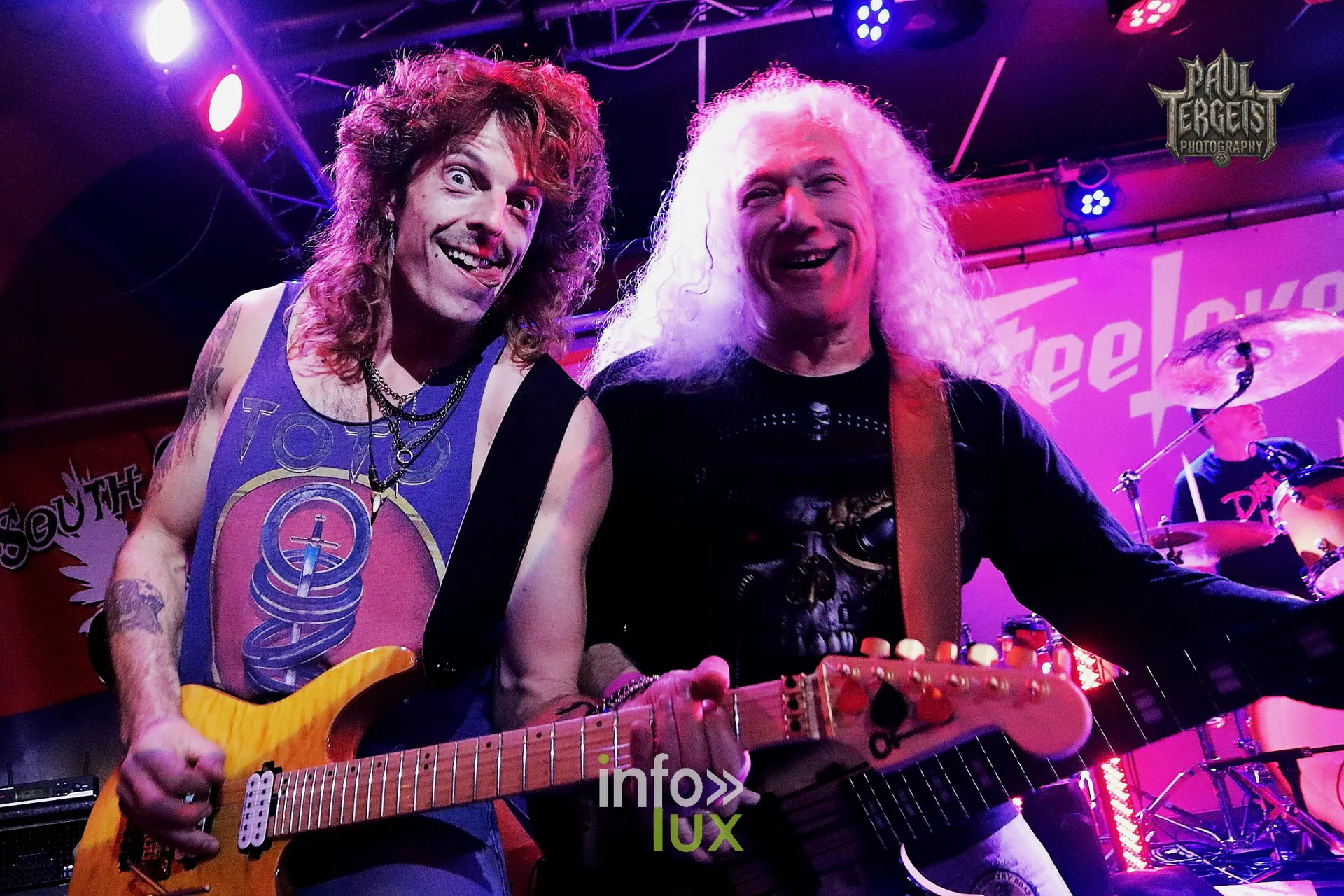 Sam Lemmens et Nick Gardi de SteeLover au South Of Heaven à Bilzen, 4 octobre 2024 (photo Paul Tergeist Photography)