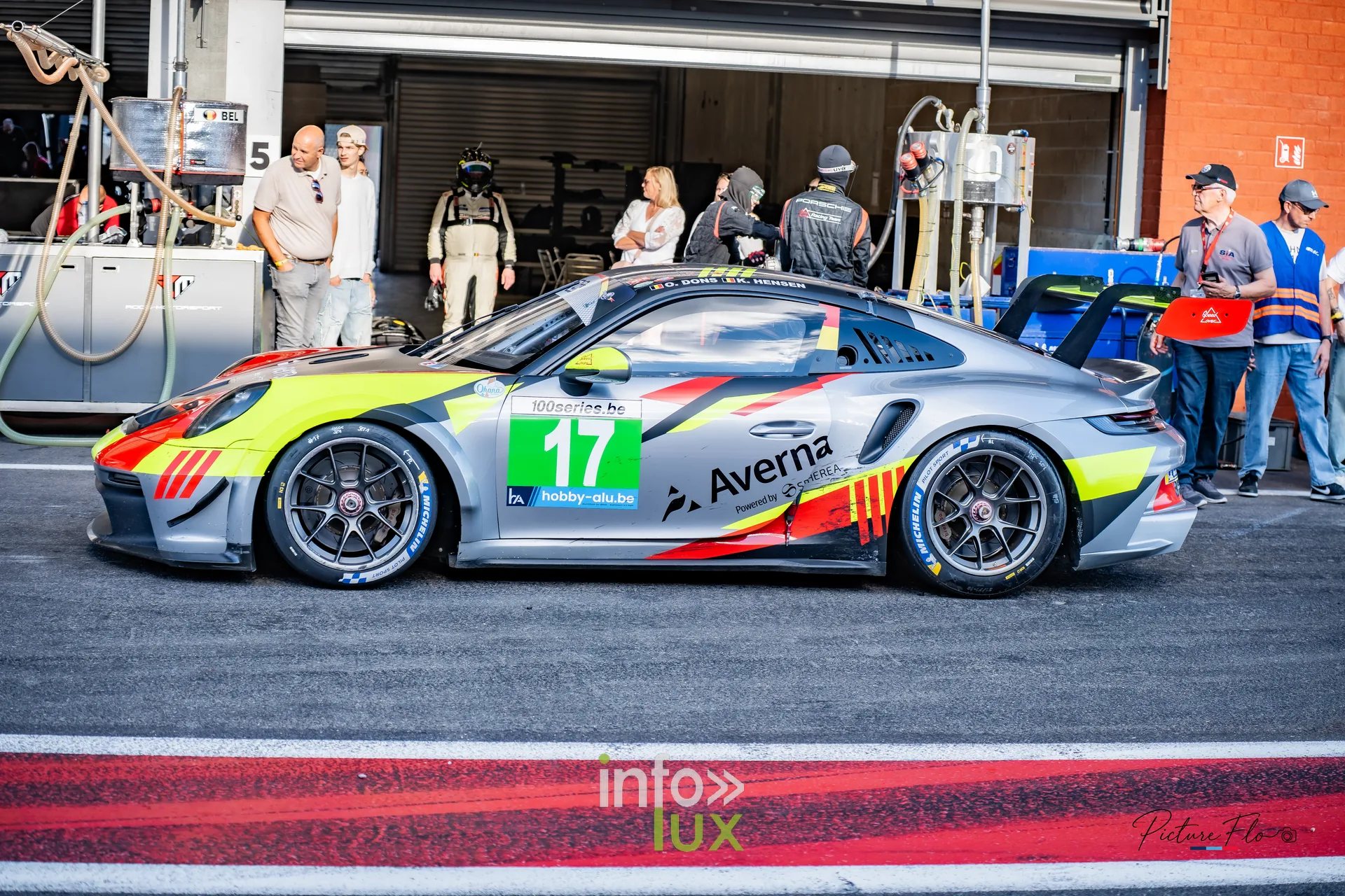 Team 84 au BGDC SuperSpa 2026 à Spa-Francorchamps : la Porsche #17 de profil