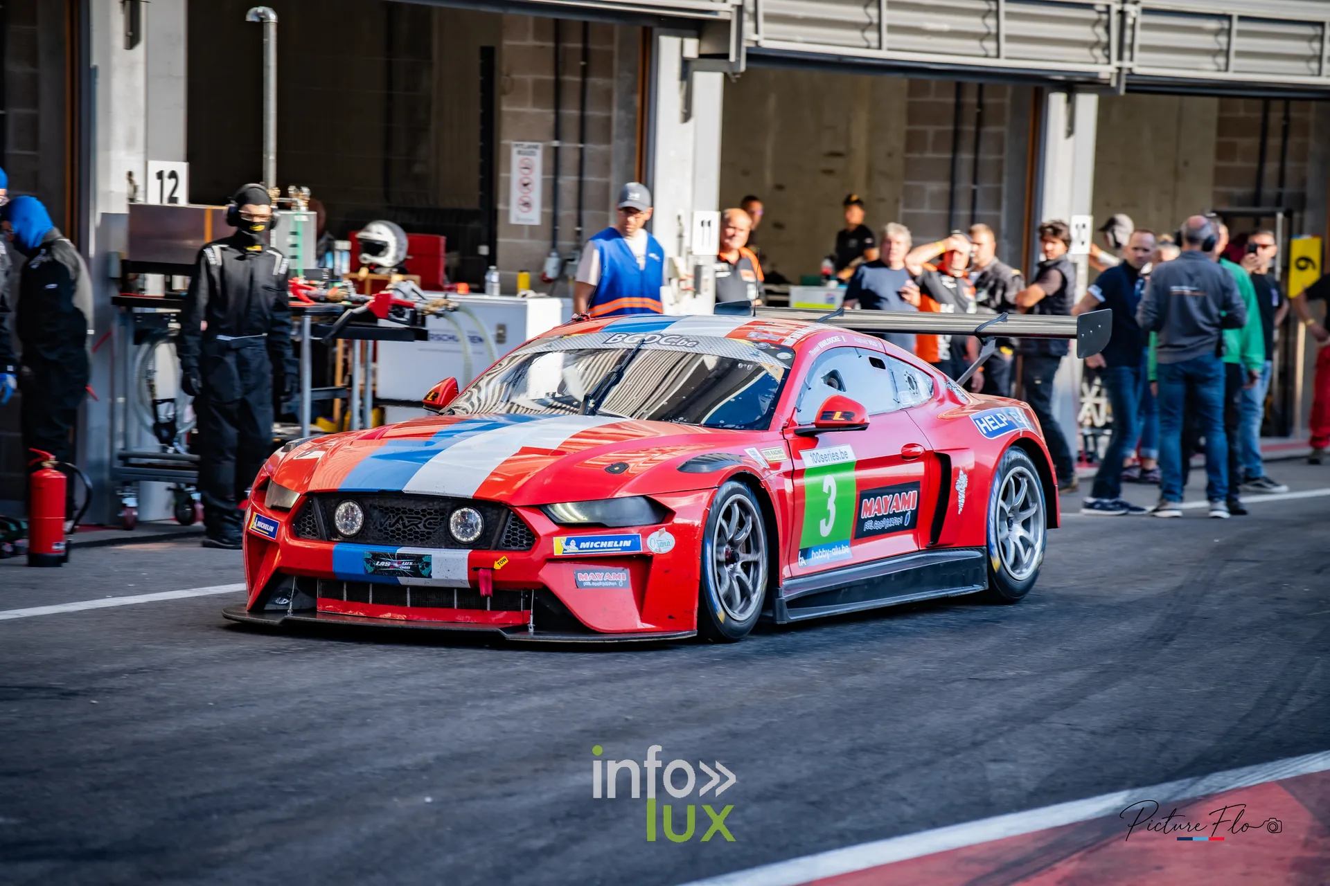 Team 84 au BGDC SuperSpa 2026 à Spa-Francorchamps : la Mustang #3 et son équipe