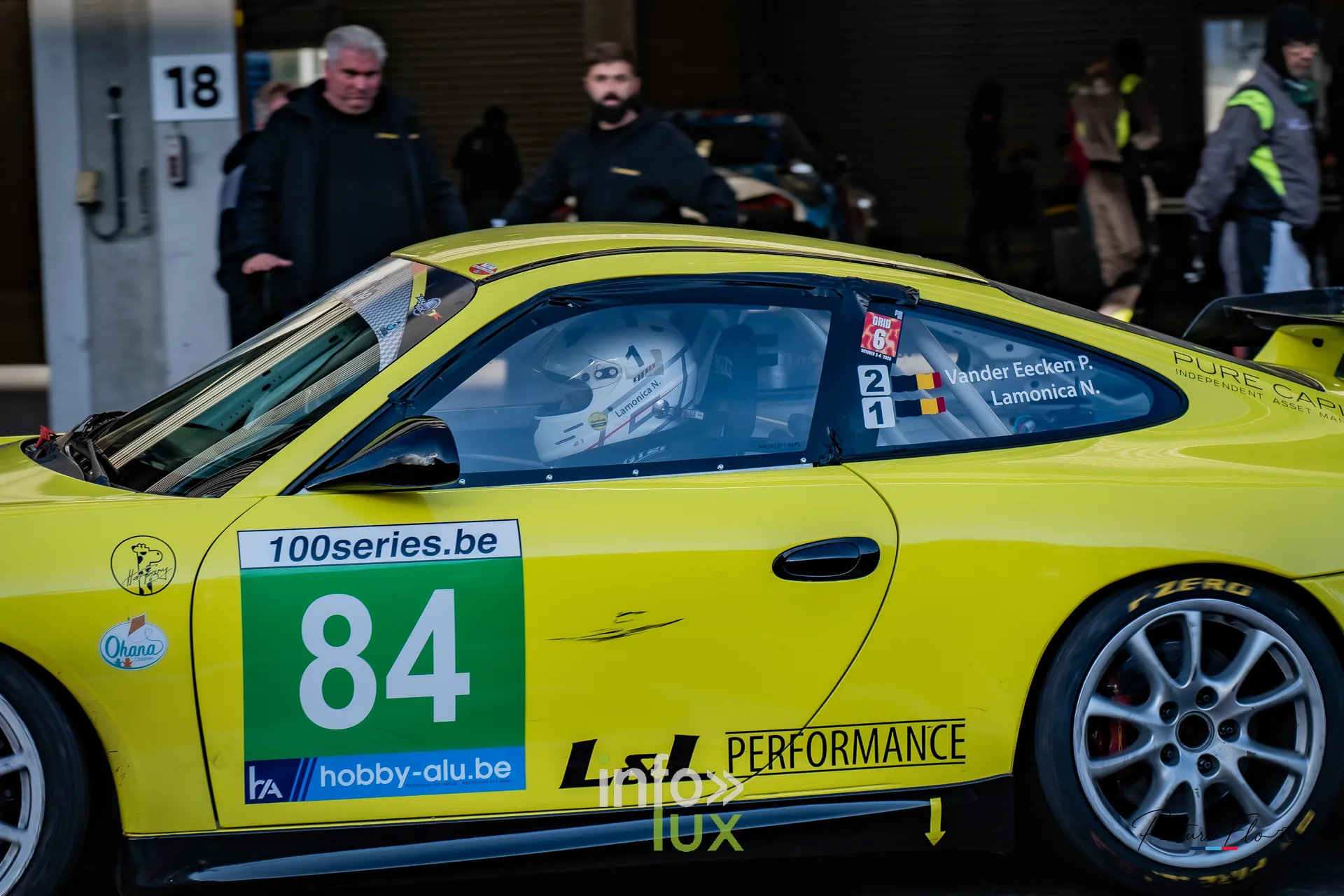 Team 84 au BGDC SuperSpa 2026 à Spa-Francorchamps : le numéro 84 et le logo L&L Performance