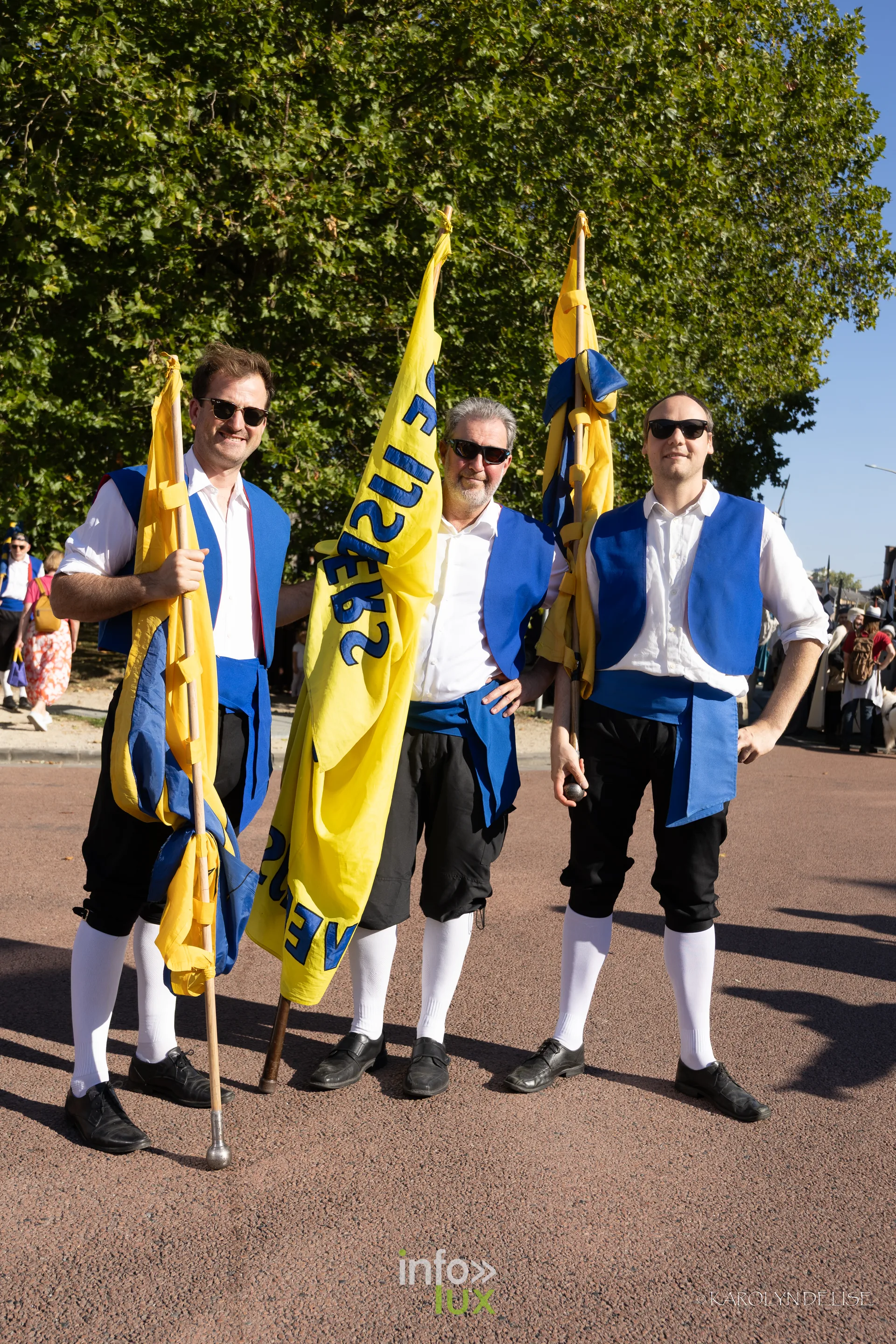 750e Tour Sainte-Gertrude, Nivelles, 4 octobre 2026 : Un groupe costumé avant la rentrée
