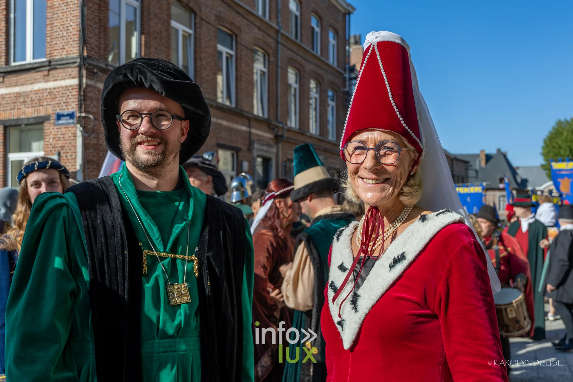 750e Tour Sainte-Gertrude, Nivelles, 4 octobre 2026 : Un groupe costumé avant la rentrée