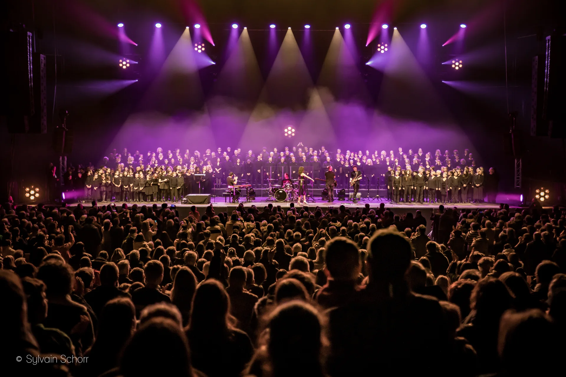 Le chœur Voices Harmony sur scène lors d’un précédent spectacle