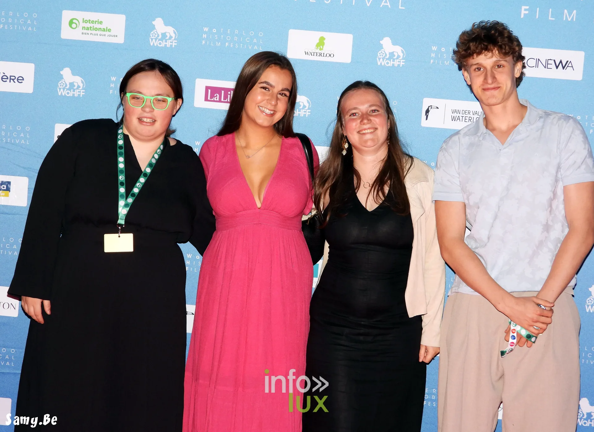 Waterloo Historical Film Festival 2026, soirée d’ouverture, 8 octobre 2026 : Le jury Jeunes au photocall
