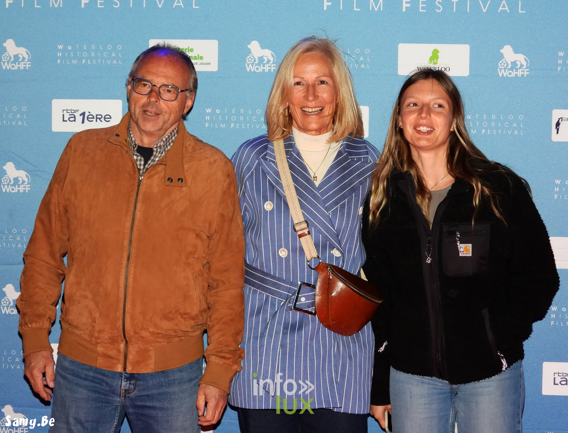 Waterloo Historical Film Festival 2026, soirée d’ouverture, 8 octobre 2026 : Au photocall de la soirée d’ouverture