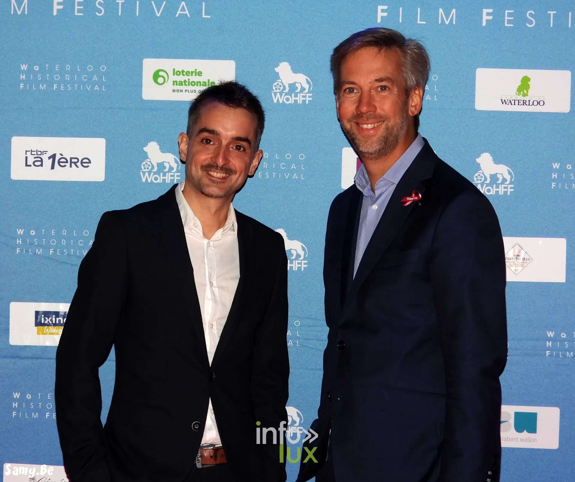 Waterloo Historical Film Festival 2026, soirée d’ouverture, 8 octobre 2026 : Alban de Fraipont et Tanguy Stuckens, député provincial du Brabant wallon