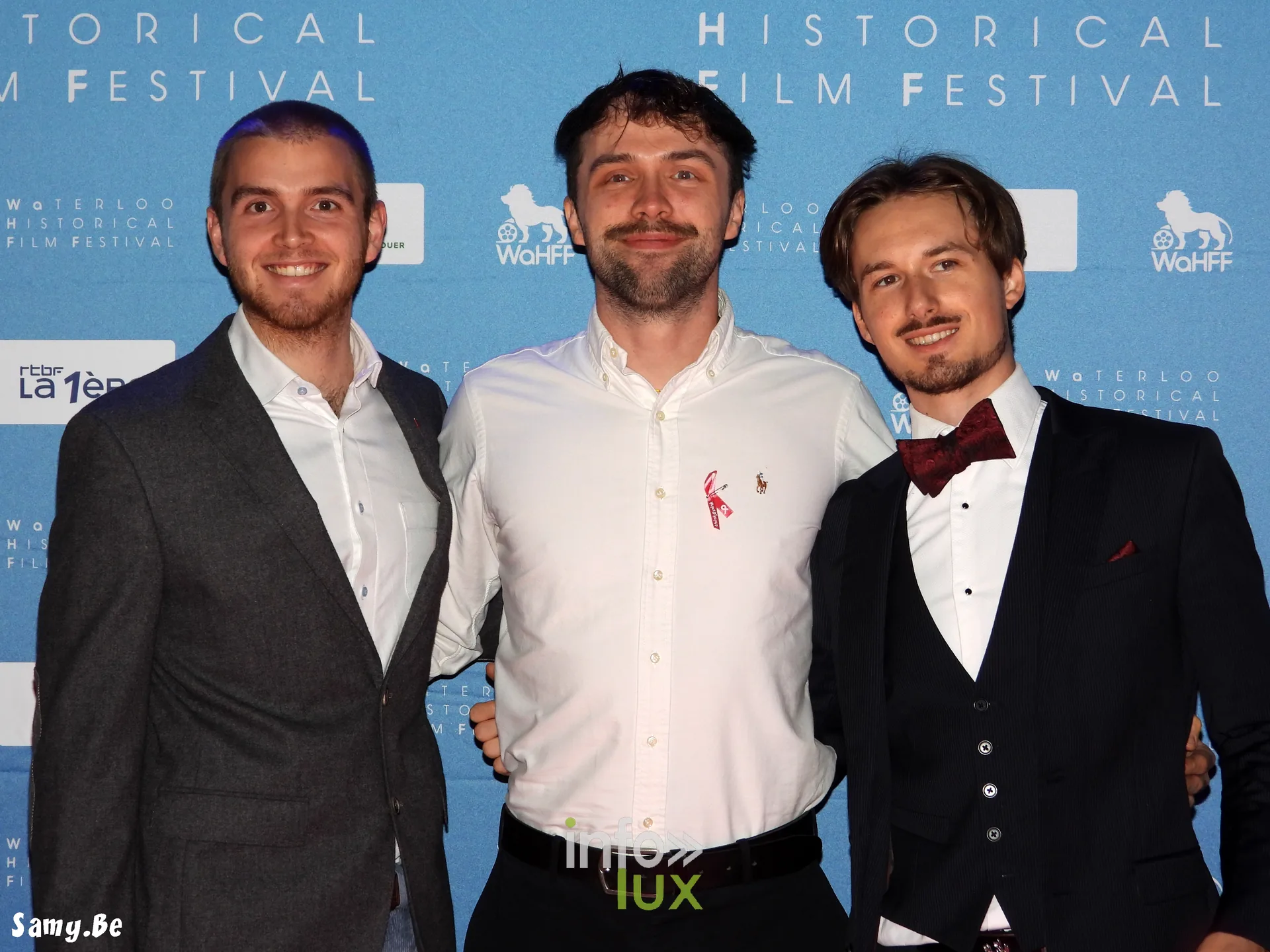 Waterloo Historical Film Festival 2026, soirée d’ouverture, 8 octobre 2026 : Au photocall de la soirée d’ouverture