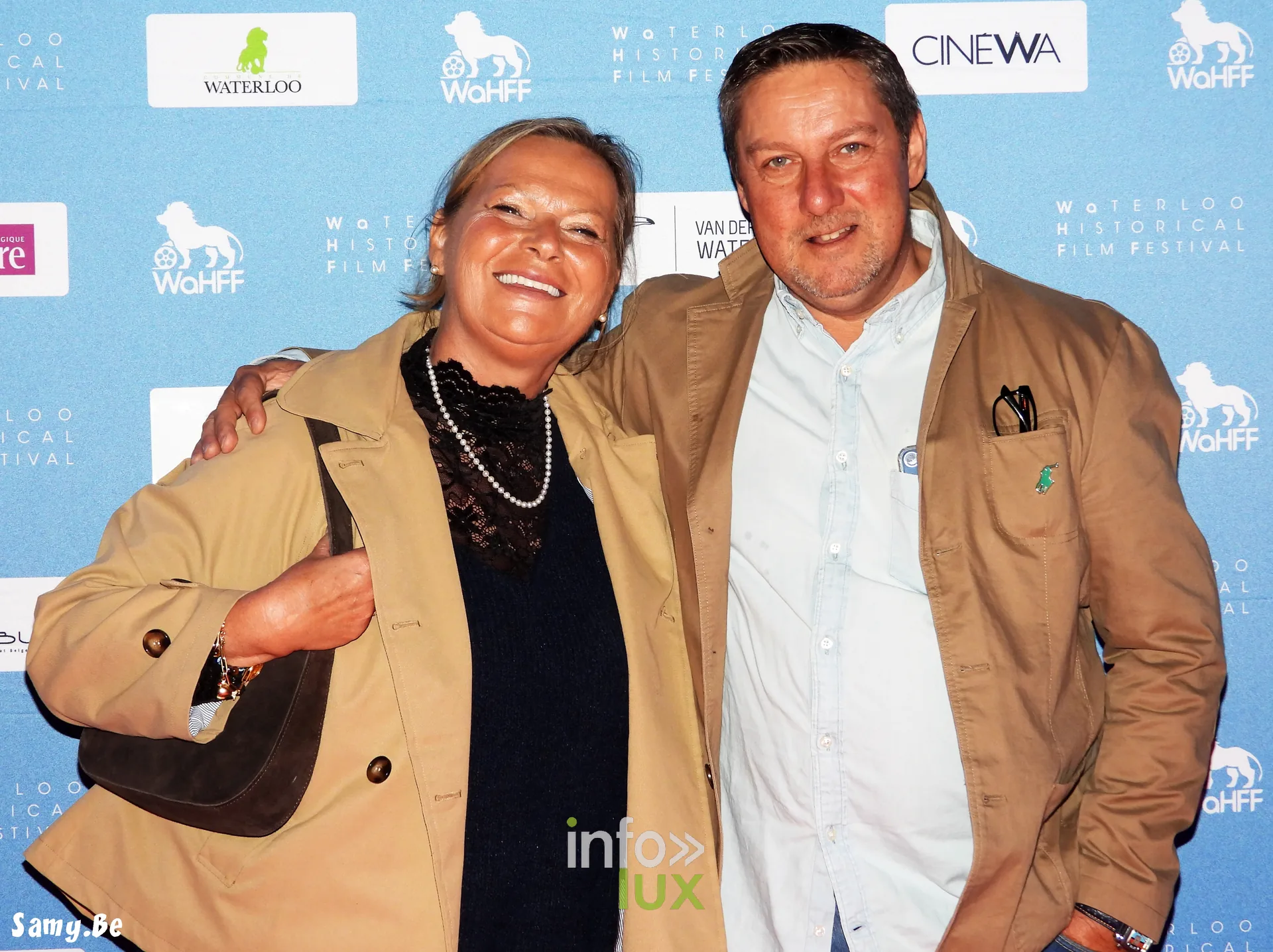 Waterloo Historical Film Festival 2026, soirée d’ouverture, 8 octobre 2026 : Au photocall de la soirée d’ouverture