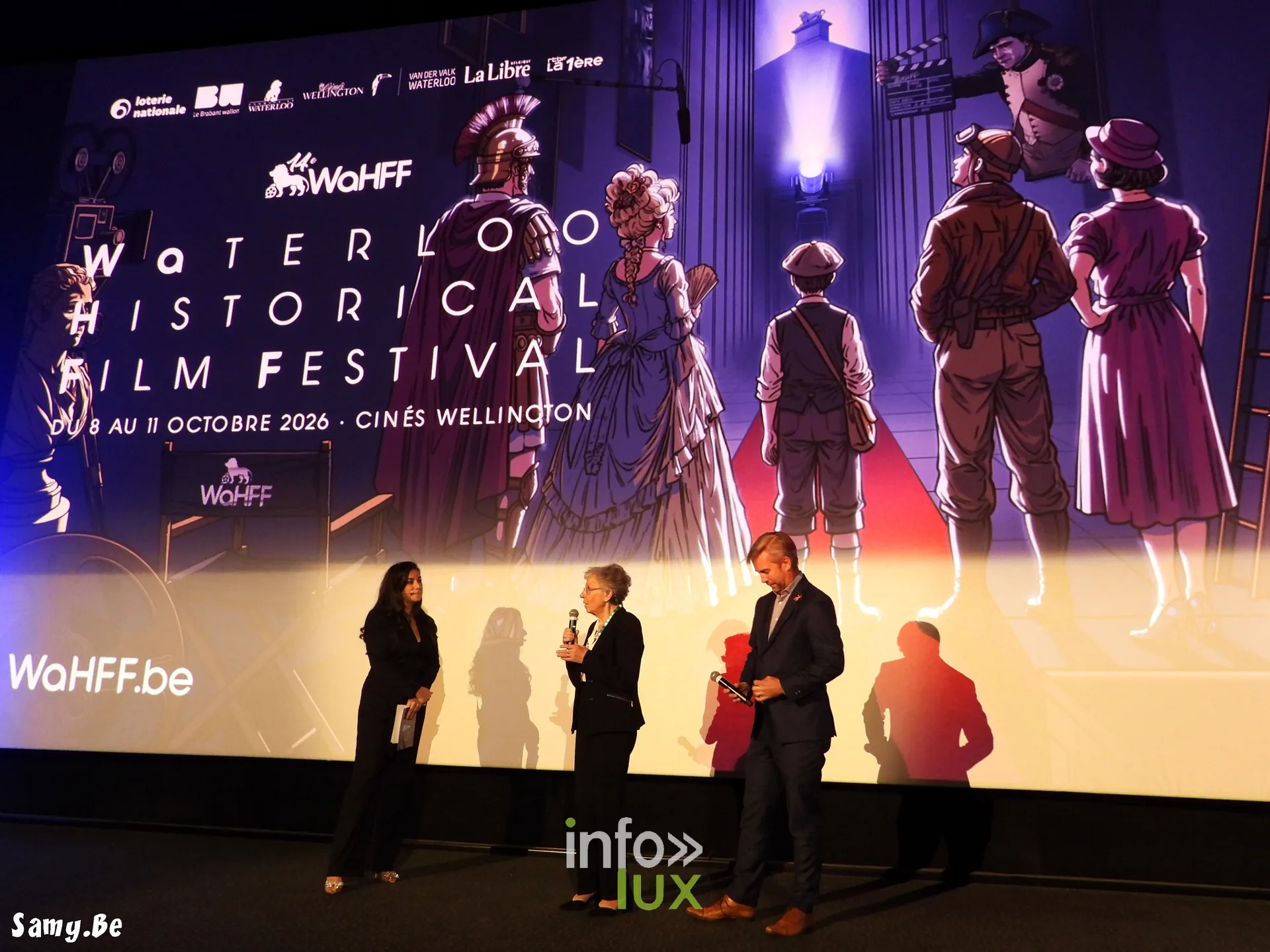 Waterloo Historical Film Festival 2026, soirée d’ouverture, 8 octobre 2026 : La scène de la soirée d’ouverture