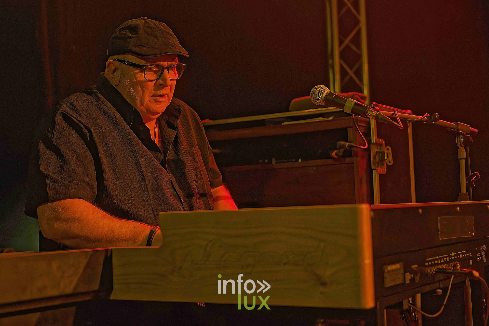 Le claviériste du groupe de Walter Trout, concert au Zik-Zak d’Ittre, 25 octobre 2026 (photo Sante Broccolo)