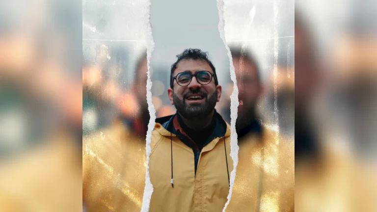 Wassim sur la pochette de « Moitié moitié »