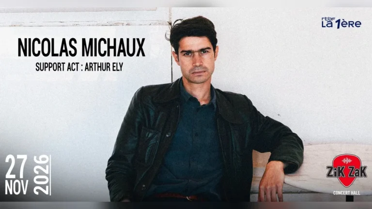 Ittre > Concert chanson > Nicolas Michaux + Arthur Ely (FR)
