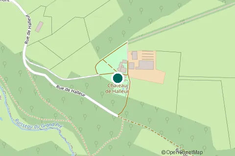 Plan de situation : Château de Halleur