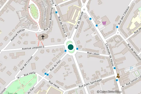Plan de situation : Place Henry Vieuxtemps