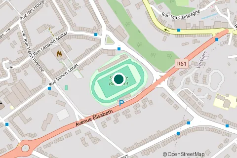 Plan de situation : Stade de Bielmont