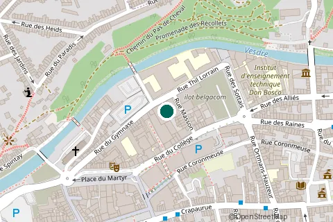 Plan de situation : Hall Omnisport (Athénée)